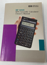 Hewlett Packard HP 32SII Scientific Calculator Owner's Manual 1991 Edition 2
