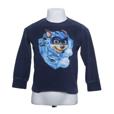 C&A, Sweatshirt, Größe: 104, Blau, Print, Samt, Jungen #oTR