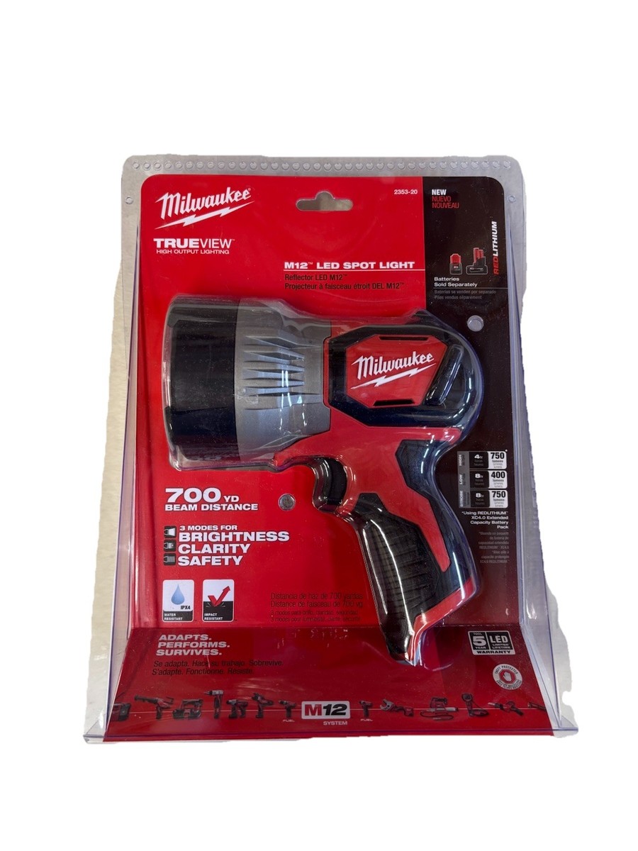 Milwaukee 2353-20 M12 12V Trueview Led Spotlight Bare Tool NEW