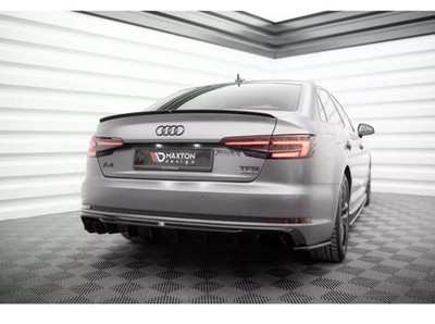 Heckdiffusor für Audi A4 S4 S-line B9 Hochglanz schwarz Links Rechts Tuning