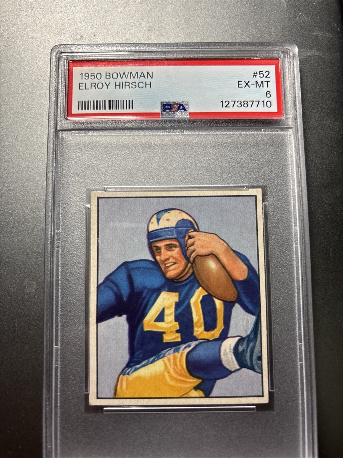 1950 Bowman #52 Elroy Hirsch RC PSA 6 Los Angeles Rams HOF