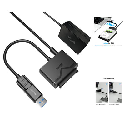 USB 3.0 zu SATA Adapter 2 in 1 USB C USB 3.0 SATA III Festplat