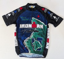 Older IRONMAN TRIATHLON Kona, Hawaii CYCLING JERSEY SHIRT Size LARGE