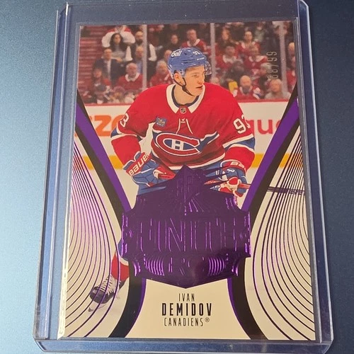 Upper Deck 2025-26 SPx Ivan Demidov #36 Canadiens Finite Purple Parallel 68/99