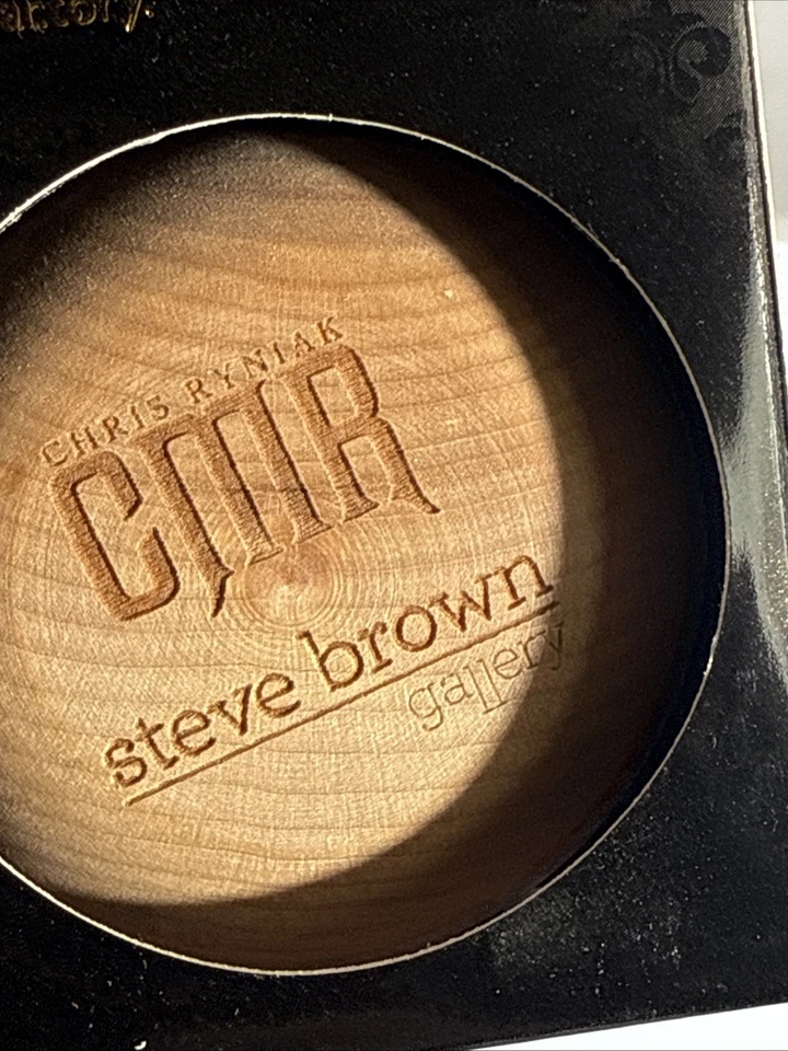 Chris Ryniak Wooden Trippy Face Yoyo Art Piece; Yo-Yo Factory  2” - Image 2 of 4