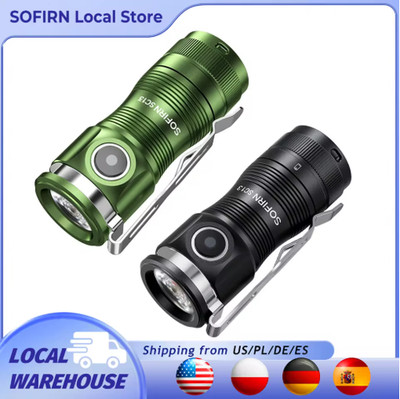 Sofirn Mini SC13 Flashlight 6000-6500K Rechargeable Pocket Carry Compact (Green)