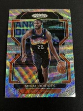 2021 Panini Prizm Mikal Bridges #27 Silver Wave Phoenix Suns