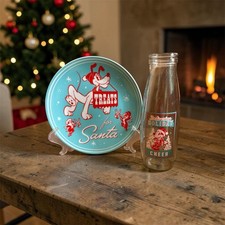 Disney Store Mickey & Minnie 'Milk and Cookies for Santa' Holiday Plate & Glass Set — listing 5