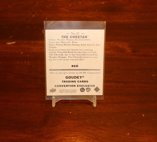 SDCC 2025 EXCLUSIVE DC THE CHEETAH 1943 RED PARALLEL CARD - Picture 2 of 2