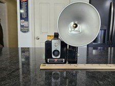 Kodak Brownie Hawkeye Flash Model Camera w/ Kodalite Flash Holder