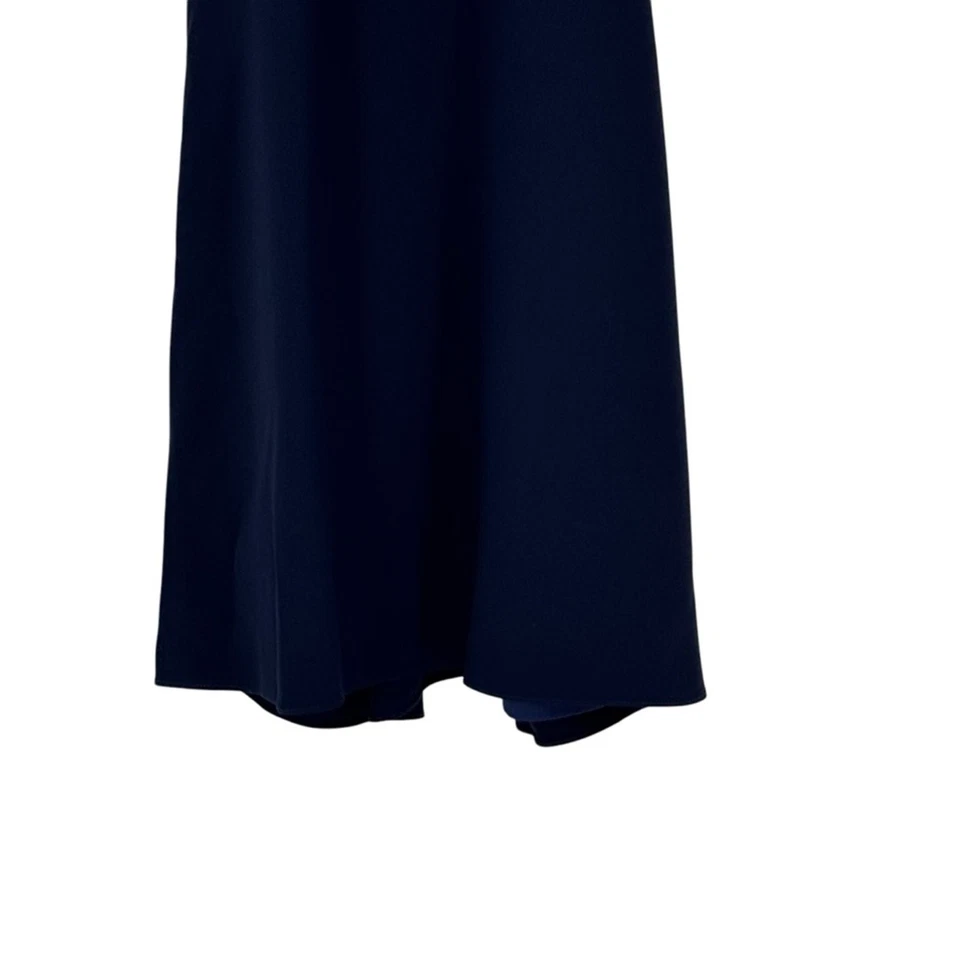 Julie Brown Size 4 Navy Blue Polyester Sleeveless Lined Shift Dress - Image 4 of 4