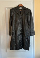 Gino Ginero Echtleder Mantel Lammnappa, Schwarz, Größe 40, sehr guter Zustand