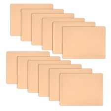 12 Pcs Blank Tattoo Practice Skin, 5.7x7.6" Double 5.9x7.8x0.04 Inch, Pink