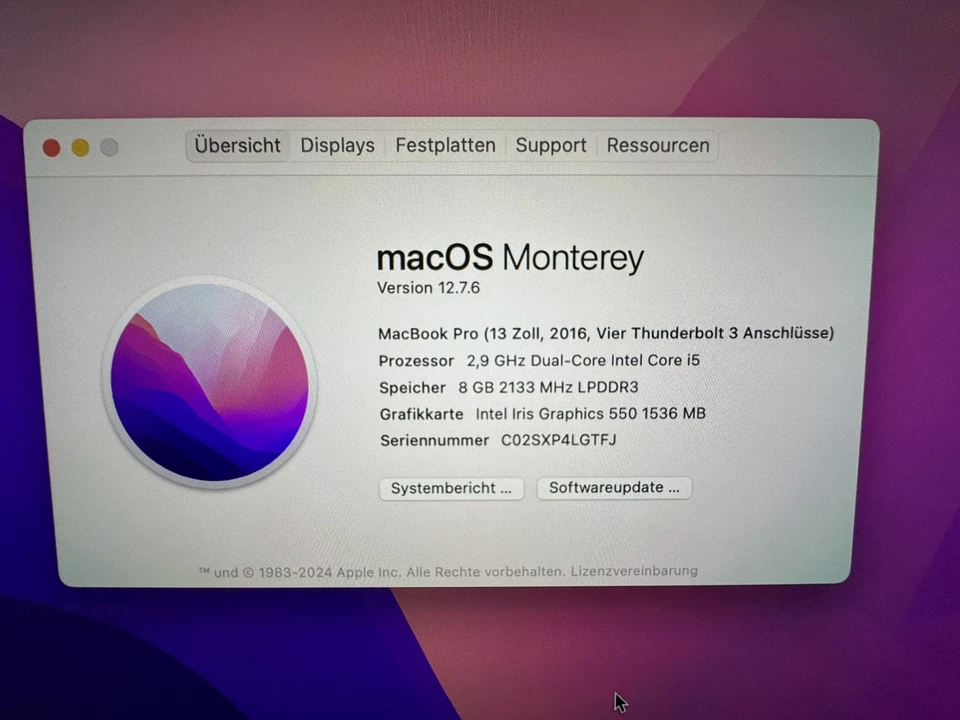 Apple MacBook Pro 13" 2016 · i5 · 8GB · 256GB, Foto 4 von 5