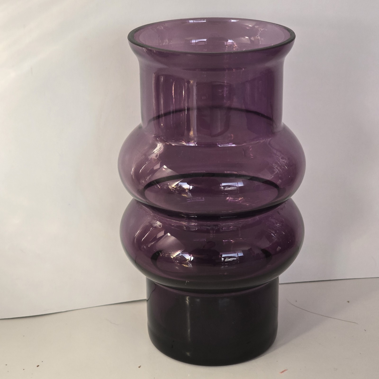 Vintage Amethyst Purple Art Glass Vase