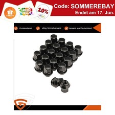 Radmuttern Kegelbund M12x1,5 SW19 Ersatz für Ford Mondeo Alufelgen Schwarz 20Pcs