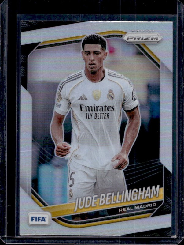 2025-26 Panini Prizm FIFA Jude Bellingham Silver Prizm #186 Real Madrid