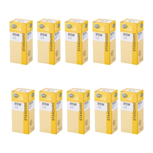 10 GlüHlampen Kennzeichenleuchte 12 V 5 W R5W Halogen Hella FüR U.A. Massey-image