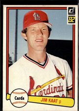 1982 Donruss baseball #217 JIM KAAT St. Louis Cardinals G3