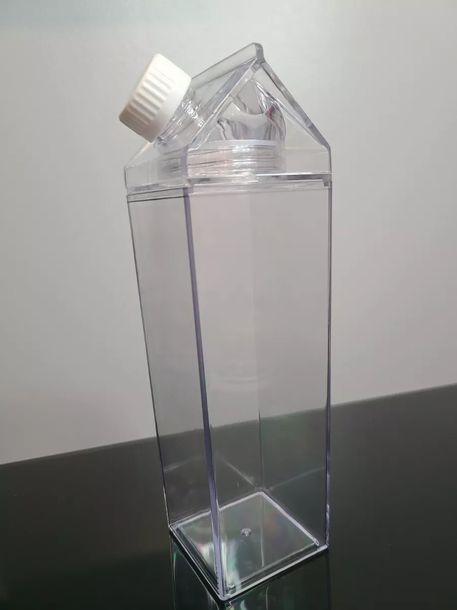 LV Milk Carton Acrylic Water Clear Bottle