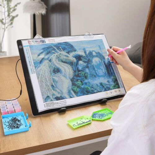 A4 Light Pad for Diamond Art Kits for Adults,0.2" Ultra Thin Light Board - Picture 2 of 8