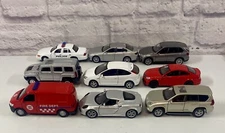 *BRAND NEW* Welly Diecast Lot Of 9 Classic Cars Hummer H3 Mercedes BMW 4.75 Inch