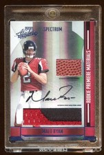 MATT RYAN 2008 ABSOLUTE RC AUTOGRAPH #ED 5/10 SPECTRUM JUMBO GAME PATCH/BALL HOT