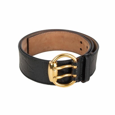 gucci black monogram belt