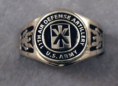 11th ADA Insignia Ring - Air Defense Artillery Brigade ring - TRAIN TO FIGHT