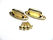 Accordion Shoulder Straps Set of 2 Gold Brackets Clasp Ersatzteile Italy