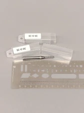 Carbide Burr SC-12 DC Cylindrical Ball Nose - Double Cut 1/4x1/8x2.5 USA 2 PACK!