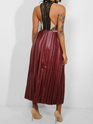 strapless open back dress Pinch: More For You Hunter Green Faux Leather Midi Dress – Shop the Mint