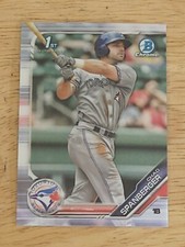 2019 BOWMAN CHROME 1ST RC CHAD SPANBERGER TORONTO BLUE JAYS ROOKIE