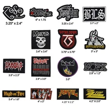 ZZ Top Zoso Twisted Sister Kiss Exodus Bethory Tool NOFX Slipknot Iron On Patch