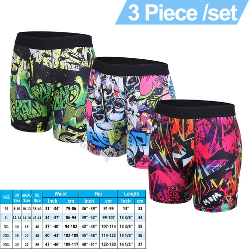 Men's Underwear Boxer Briefs Bamboo Viscose Trunks Soft Comfortable Multipack US - Picture 20 of 28
