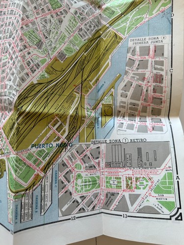 Vintage RARE 1963 map of Buenos Aires, Plano-Guia "Trio" David F. Rodriguez-Trio - Picture 9 of 10