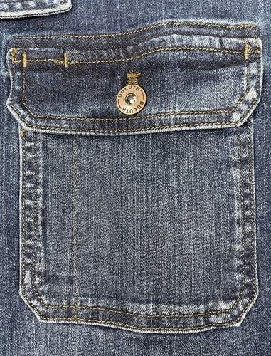 Duluth Trading Co Jean Daily Denim Jacket Blue Trench Coat Waist Tie 2X XXL - Picture 4 of 6