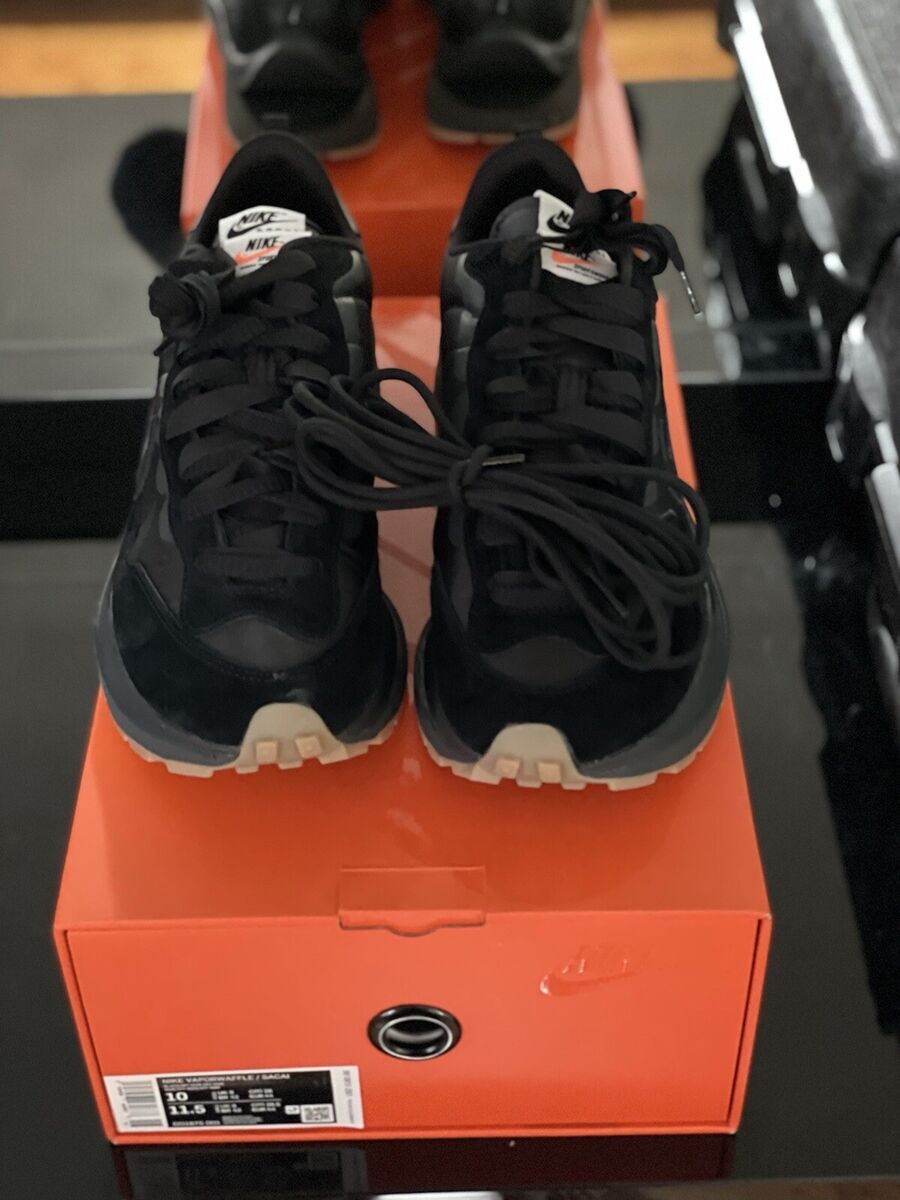 Nike VaporWaffle x Sacai Black Gum size 10 BRAND NEW | eBay Nike VaporWaffle x Sacai Black Gum size 10 BRAND NEW | eBay