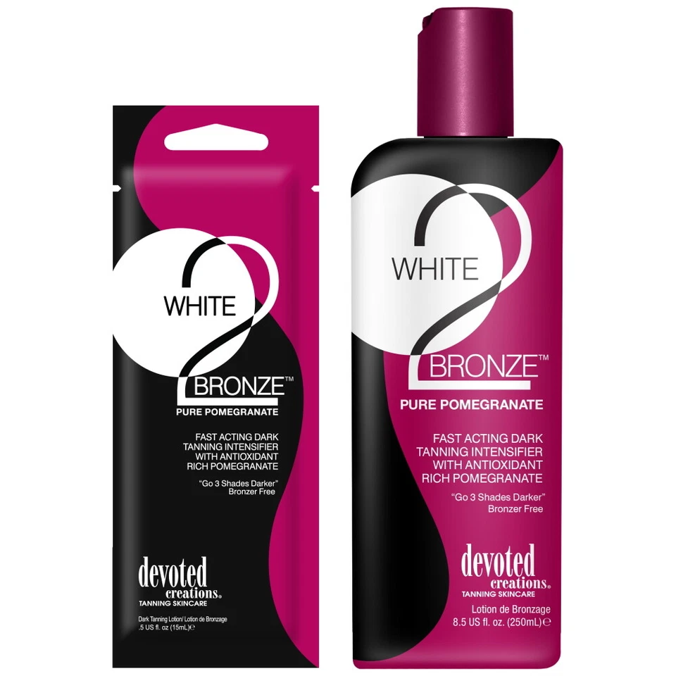 Devoted Creations White 2 Bronze Pure Pomegranate sunbed tanning lotion cream