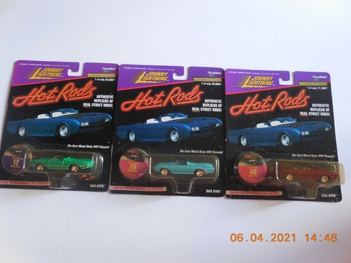 3 Johnny Lightning Limited Edition Hot Rods BAD BIRD Nos 12,29, & 40 - Picture 2 of 7