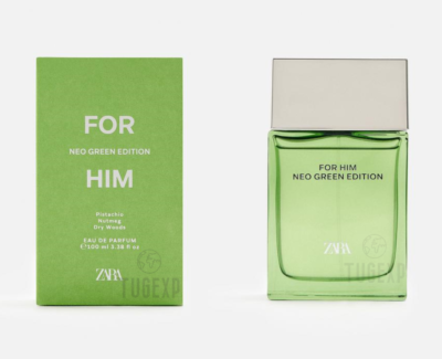 Zara For Him Neo Green Edition 100ml New Eau De Parfum Men