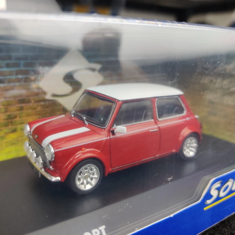 AUTO SOLIDA MINI COOPER 1.3L SPORT PACK NIGHTFIRE RED 1:43 NUOVO.SCATOLA - Immagine 3 di 4