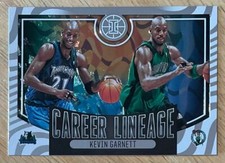 KEVIN GARNETT, 2020-2021 PANINI ILLUSIONS CAREER LINEAGE CARD, NBA SUPERSTAR !