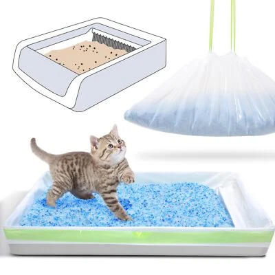 PETOCAT Cat Litter Liners Compatible with Pet Safe Scoopfree Litter Tray and Drawer Wast