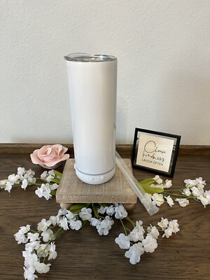 20oz BLUETOOTH Speaker Sublimation Blank | Detachable Speaker | USB | Lid Straw
