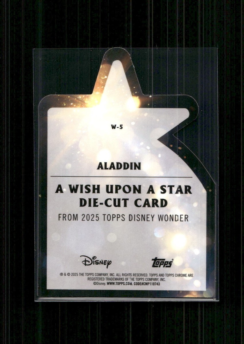 2025 Topps Disney Wonder - Aladdin A Wish Upon A Star Die-Cut Card