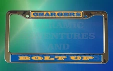 Chargers - Bolt Up    License Plate   Frame  San Diego Los Angeles