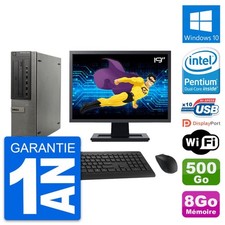 PC Dell Optiplex 990 DT Bildschirm 19 " G630 RAM 8Go Disc 500Go Windows 10 Wifi