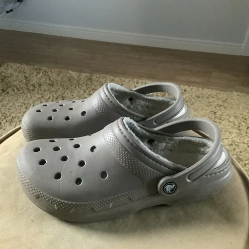 Mens Dark Beige Crocs Size 7