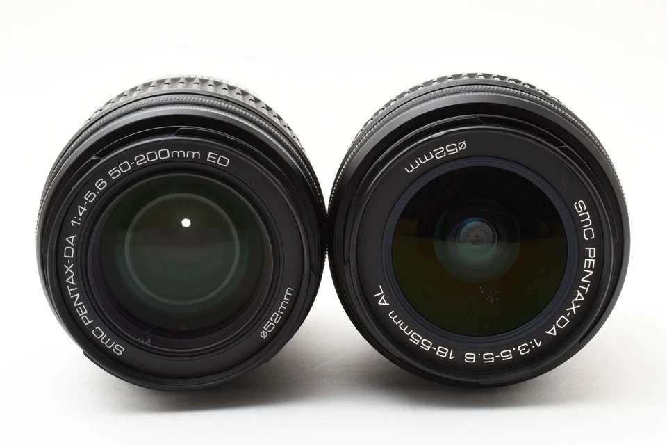 PENTAX K-50 16.3MP Digital SLR Kamera Schwarz Körper Zwei Objektiv Set Japan - Bild 3 von 4